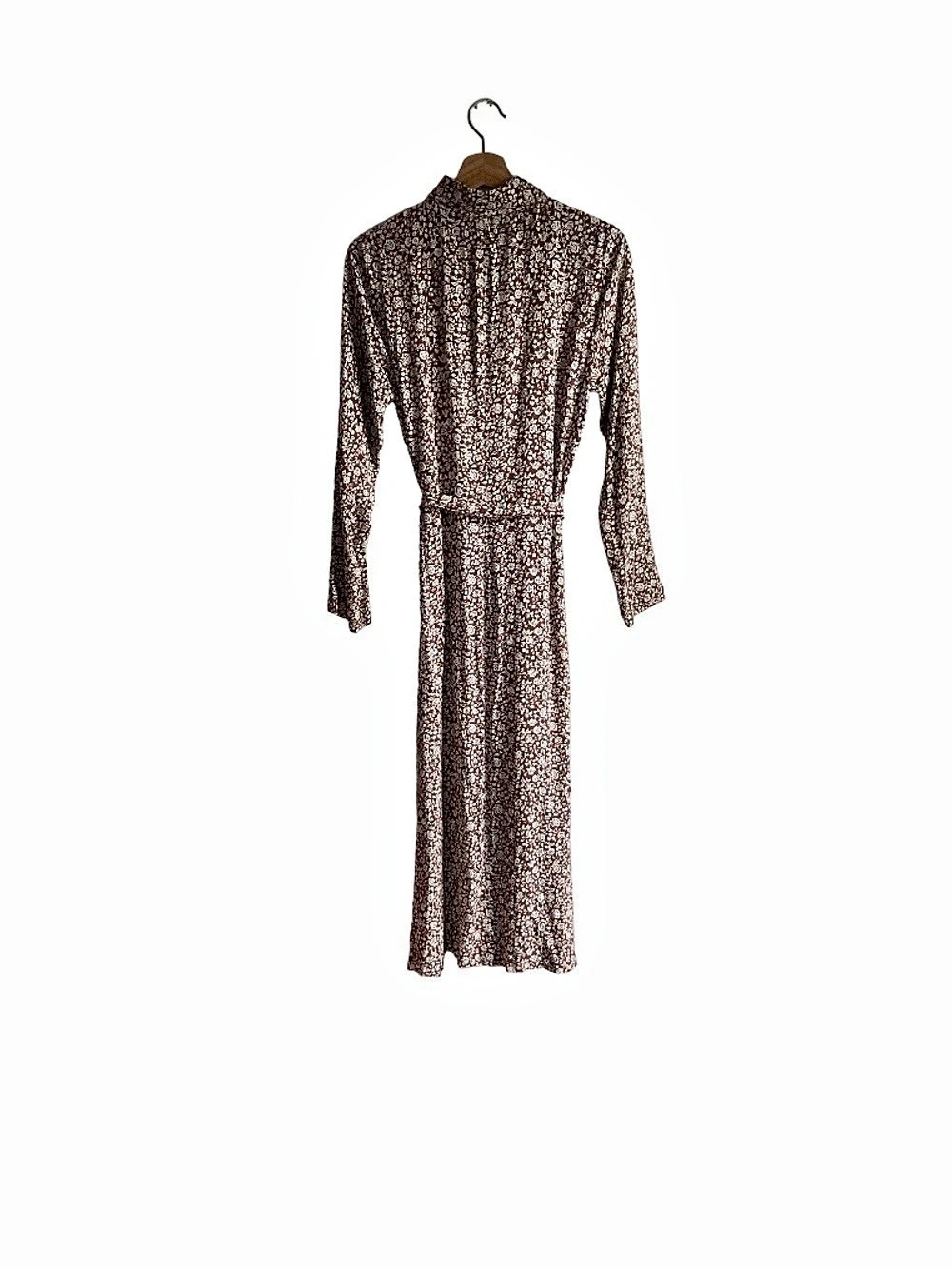 Reformation Brighton Floral Midi Dress in Brown & White Size Small - Picture 6 of 13